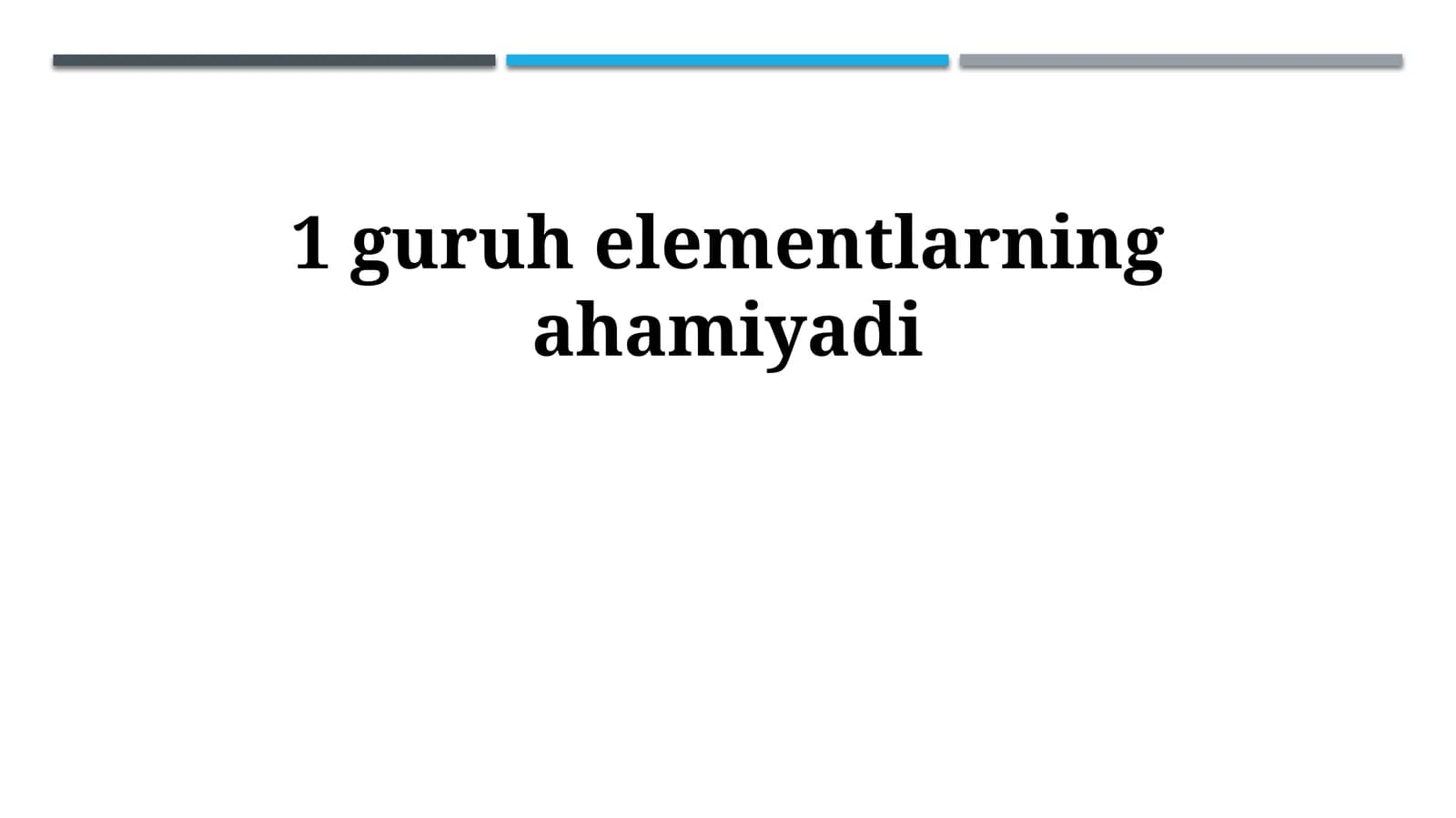 1-guruh elementlarining sanoatdagi ahamiyati