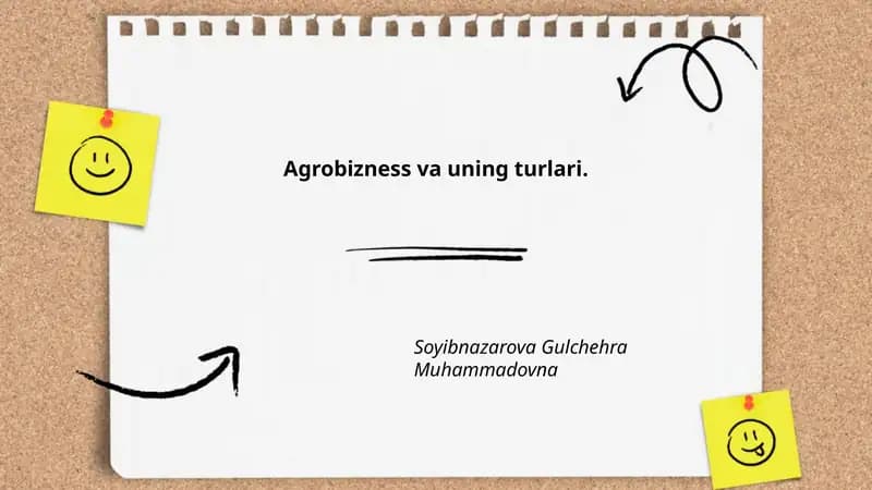 Agrobizness va uning turlari