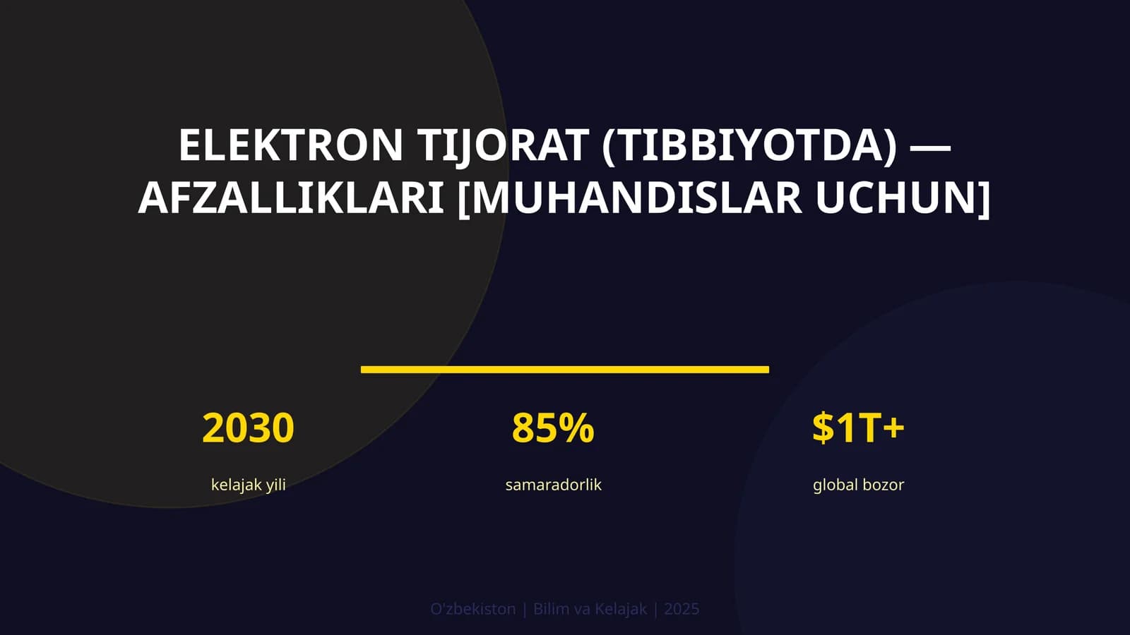 Elektron tijorat (tibbiyotda) — afzalliklari [muhandislar uchun]