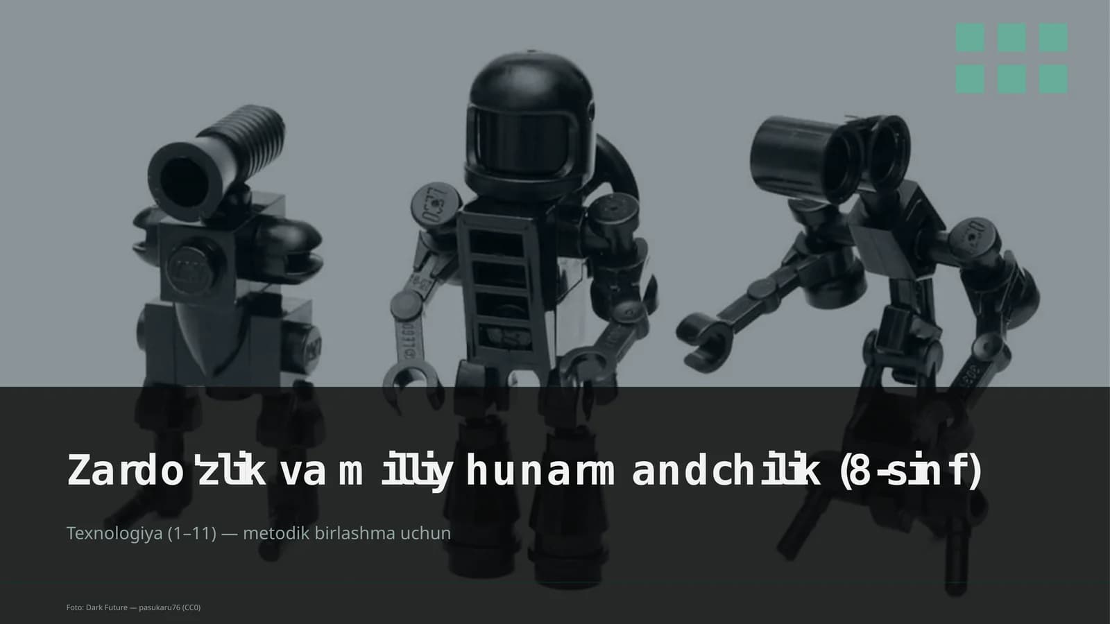 Zardo'zlik va milliy hunarmandchilik (8-sinf)