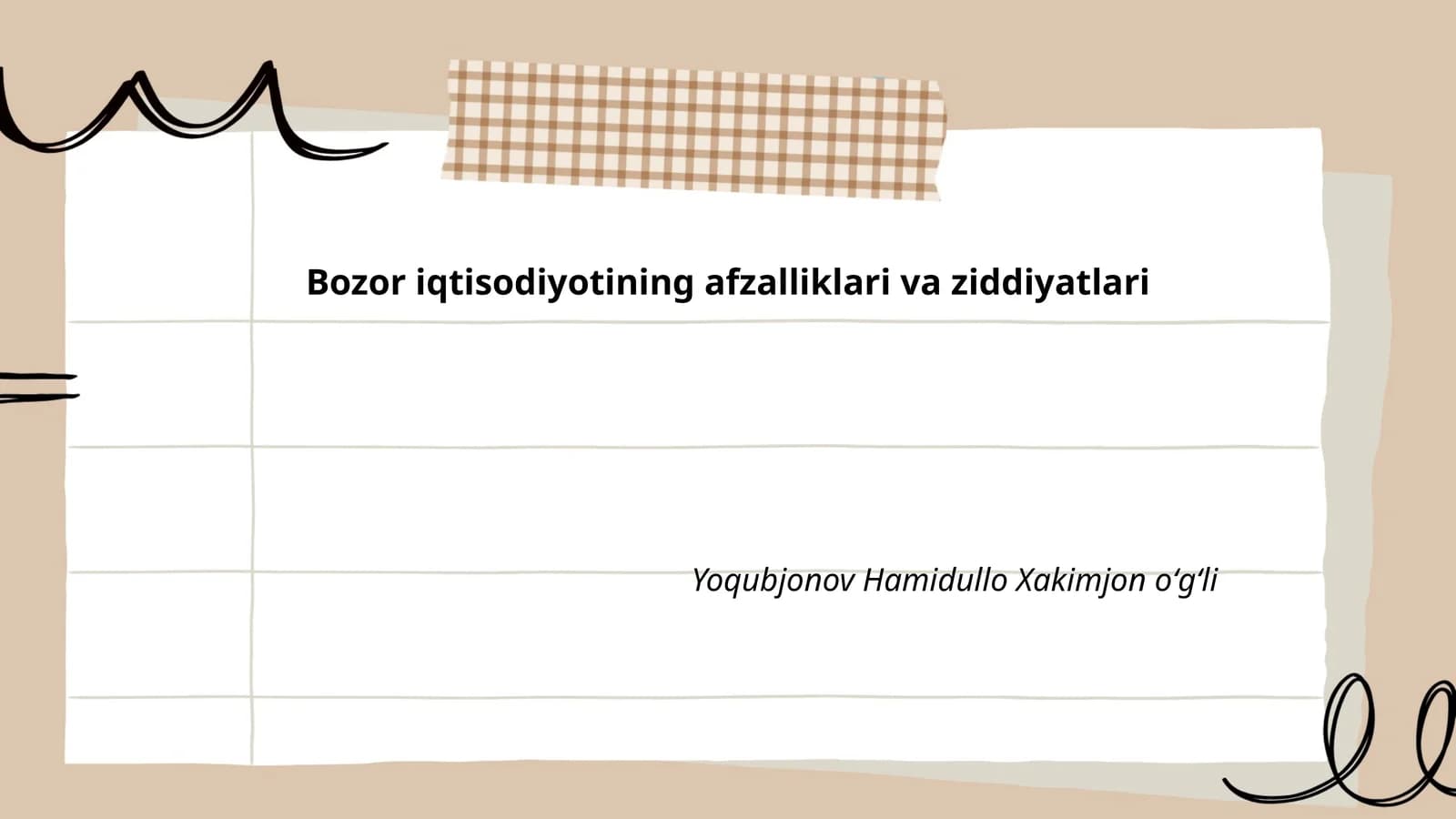 Bozor iqtisodiyotining afzalliklari va ziddiyatlari