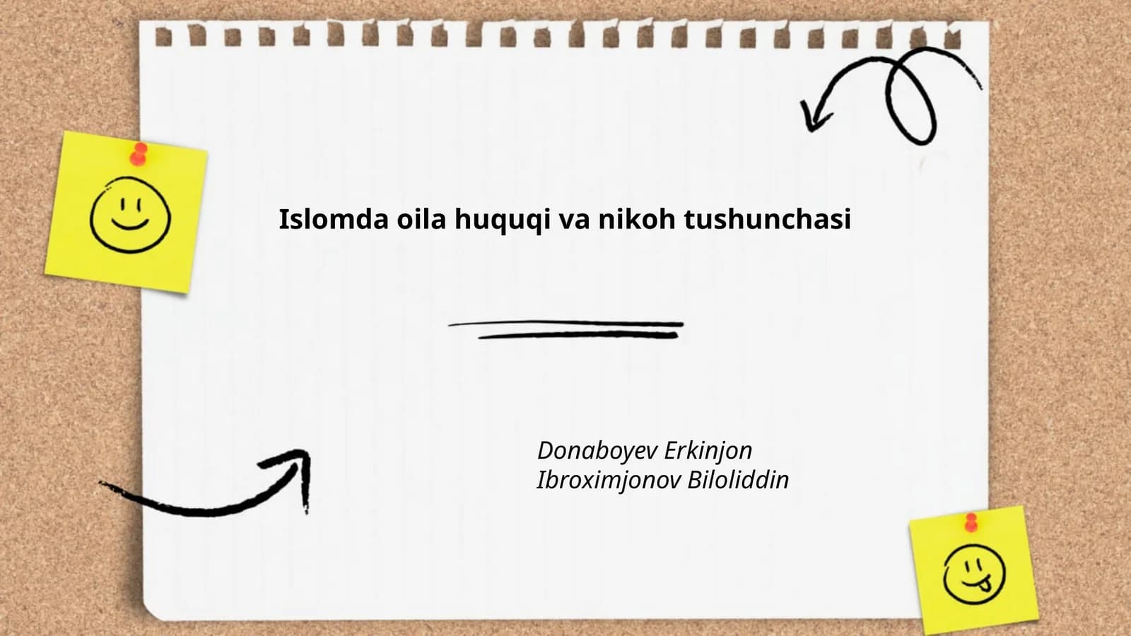 Islomda oila huquqi va nikoh tushunchasi