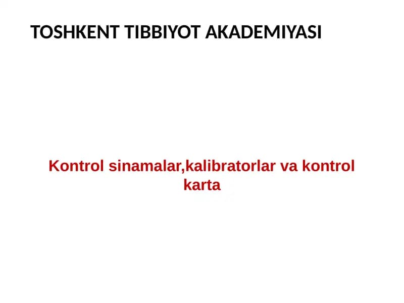 Kalibratorlar