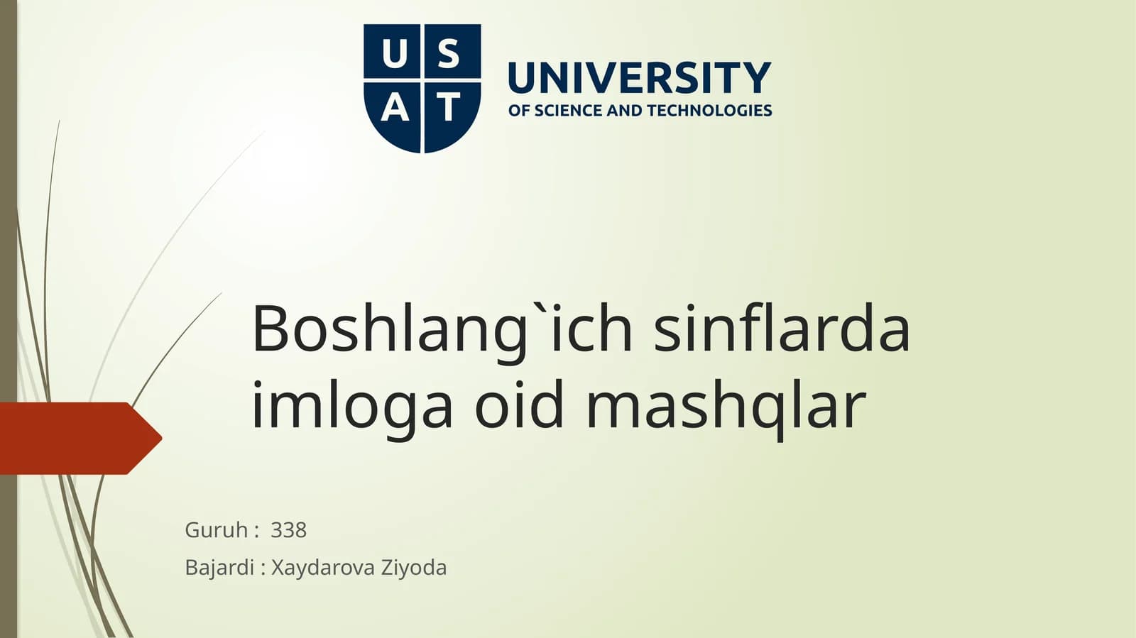 Boshlang`ichsinflardaimlogaoidmashqlar
