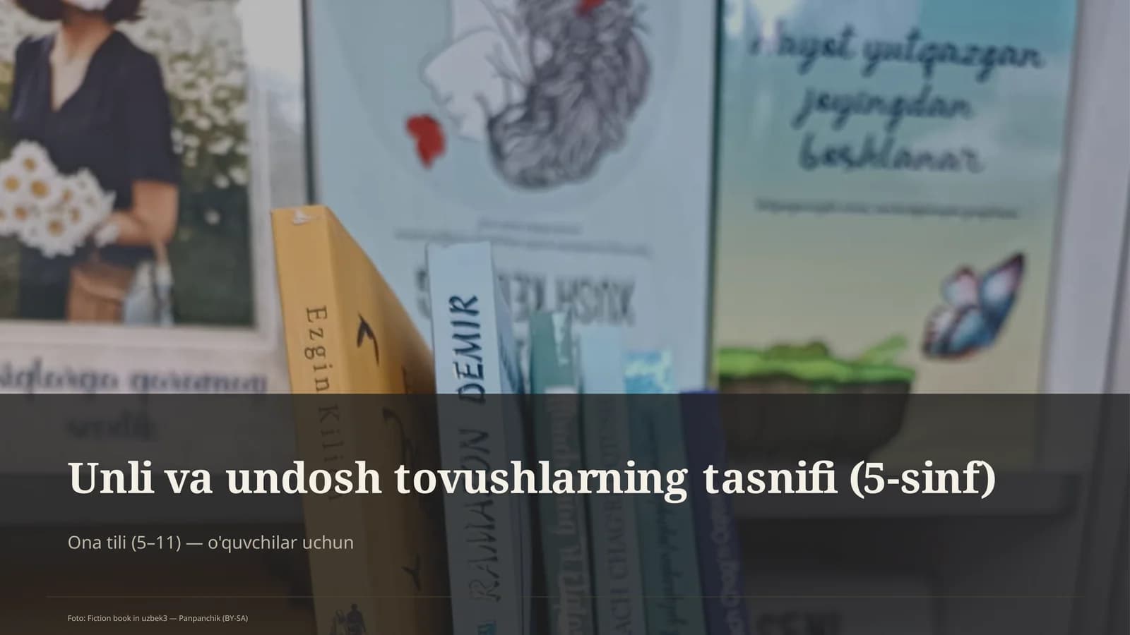 Unli va undosh tovushlarning tasnifi (5-sinf)