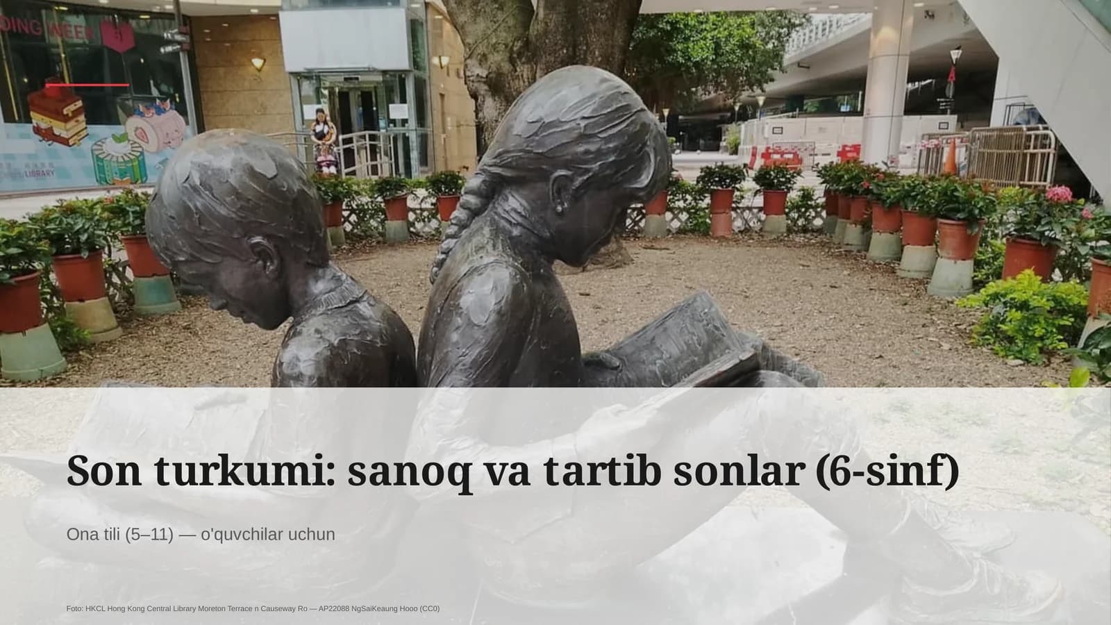 Son turkumi: sanoq va tartib sonlar (6-sinf)