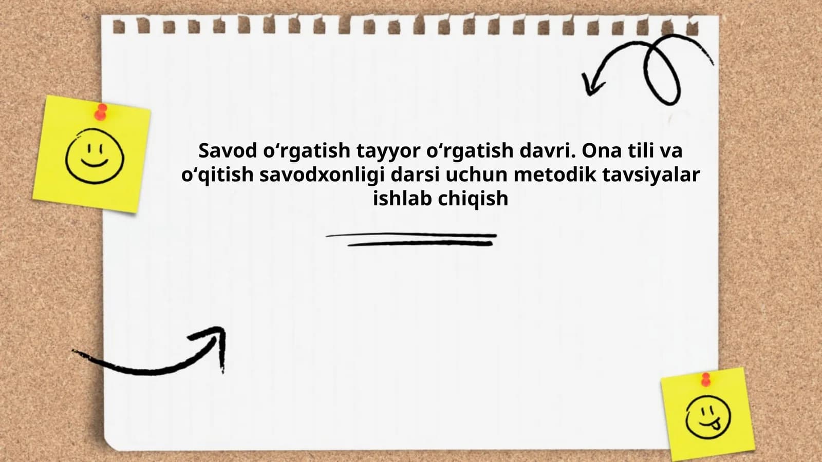 Savod oʻrgatish tayyor oʻrgatish davri. Ona tili va oʻqitish savodxonligi darsi uchun metodik tavsiyalar ishlab chiqish