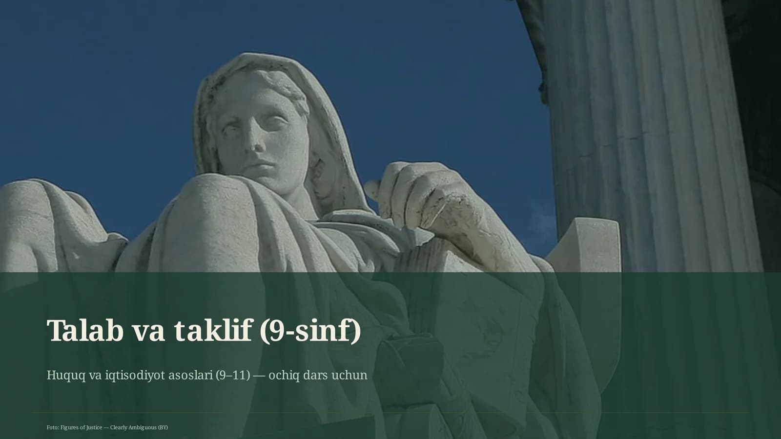 Talab va taklif (9-sinf)