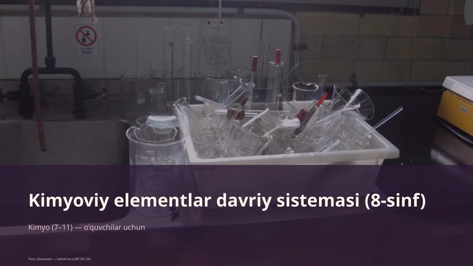 Kimyoviy elementlar davriy sistemasi (8-sinf)