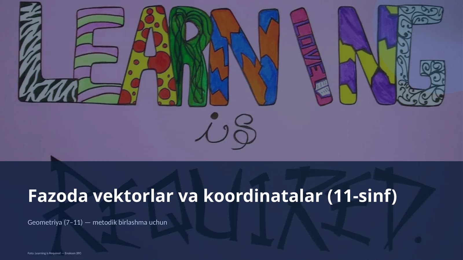 Fazoda vektorlar va koordinatalar (11-sinf)