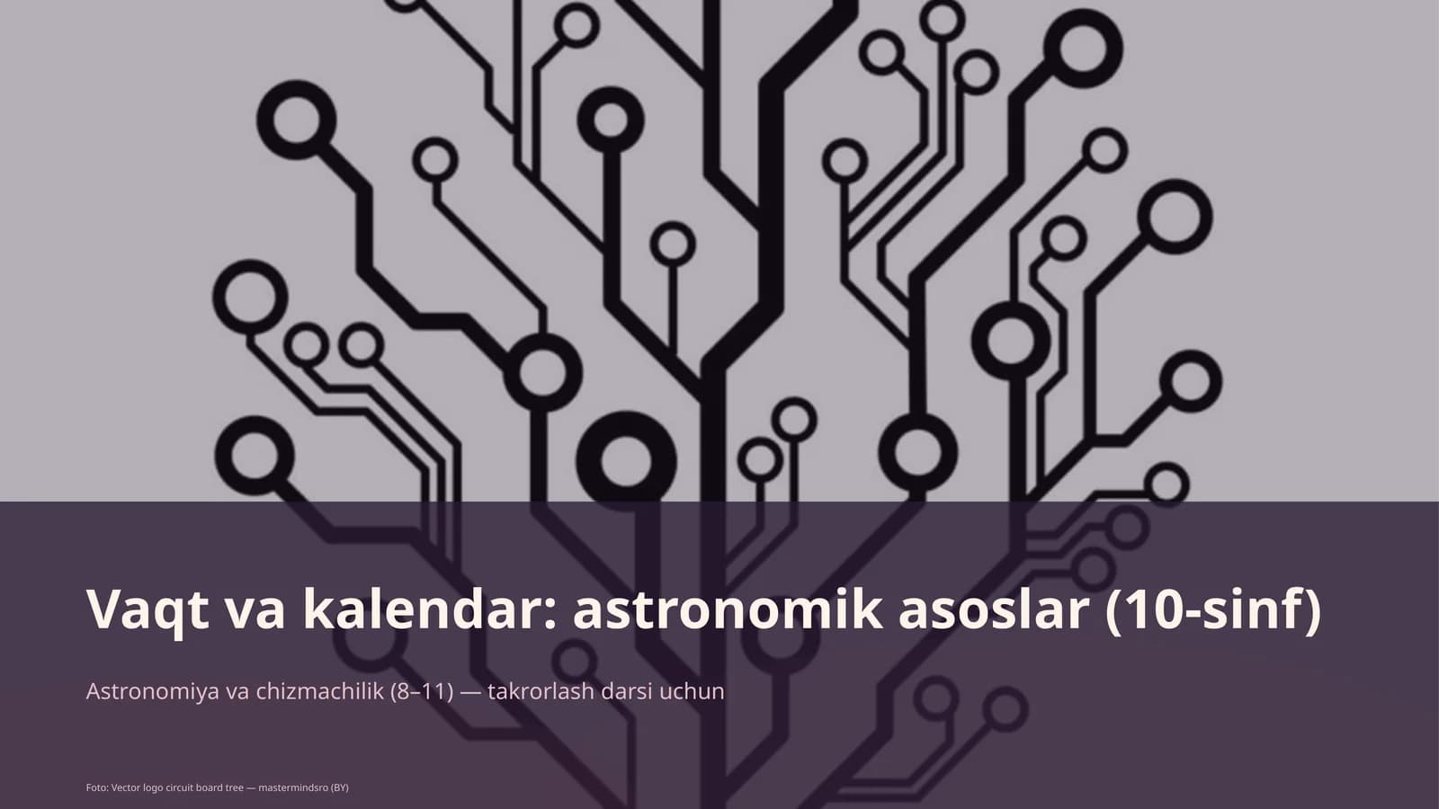 Vaqt va kalendar: astronomik asoslar