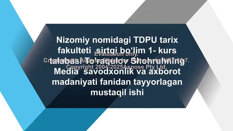 O‘zbekistonda axborot xavfsizligining ma'naviy va xuquqiy asoslari