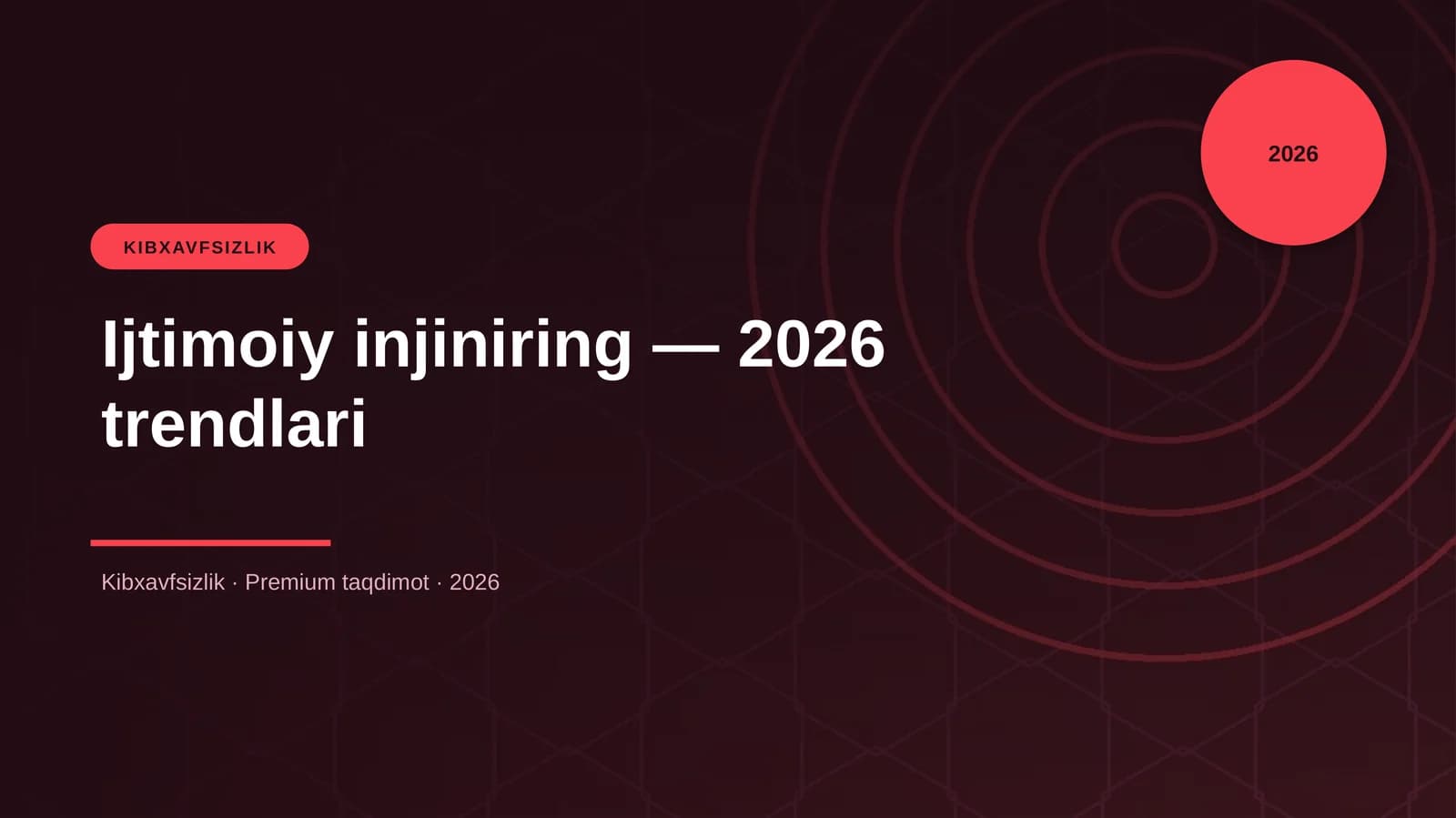 Ijtimoiy injiniring — 2026 trendlari