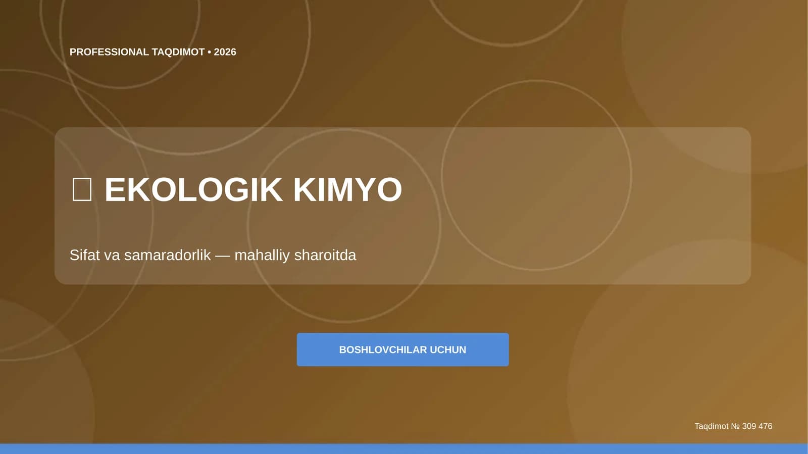 Ekologik Kimyo