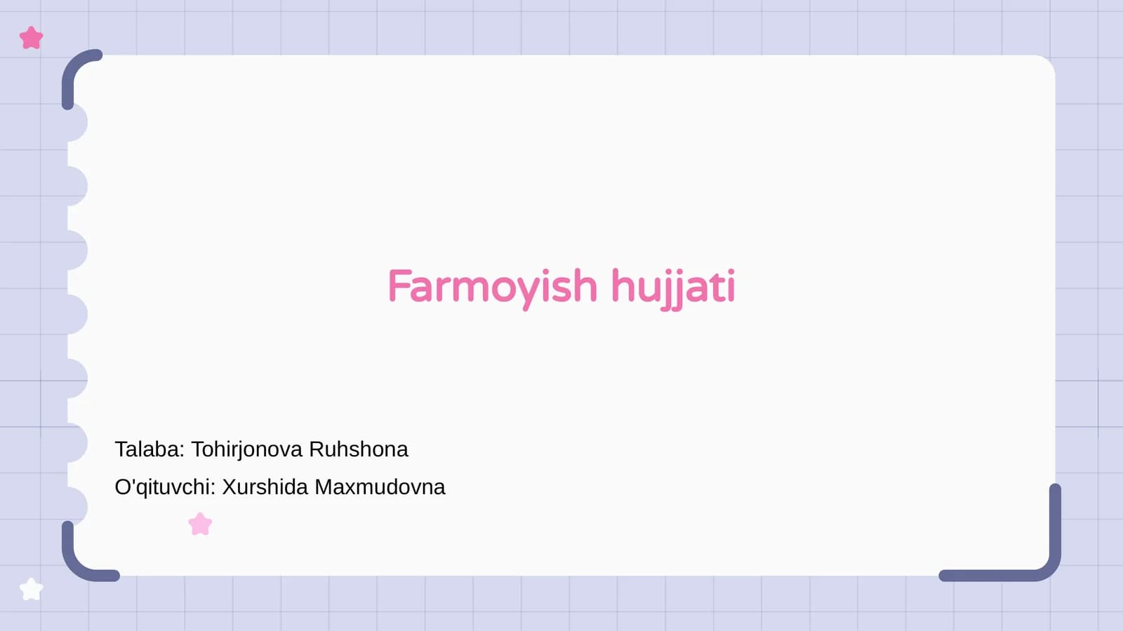 Farmoyish hujjati