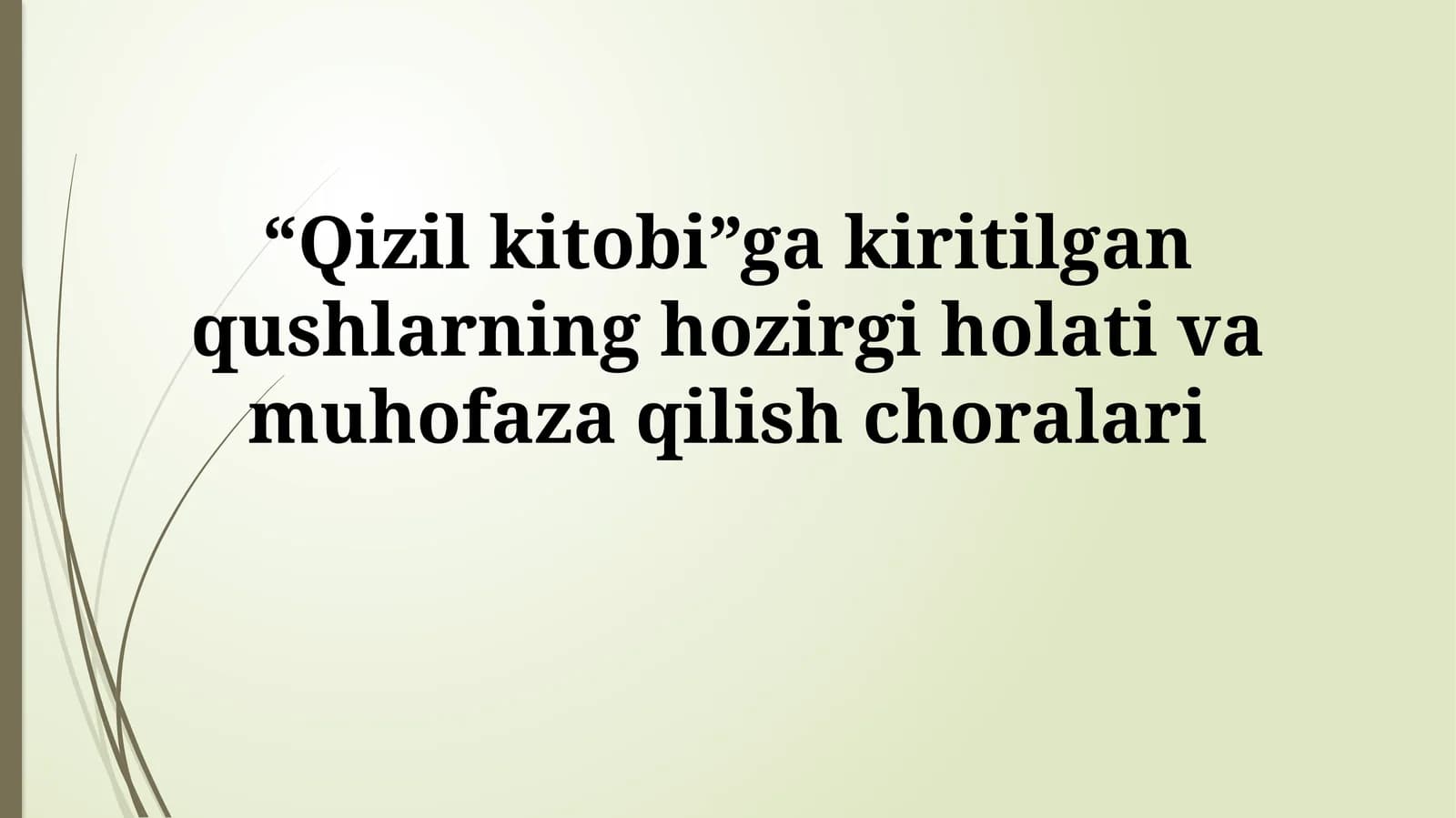 O‘zbekiston Qizil kitobi: umumiy tushuncha va ahamiyati