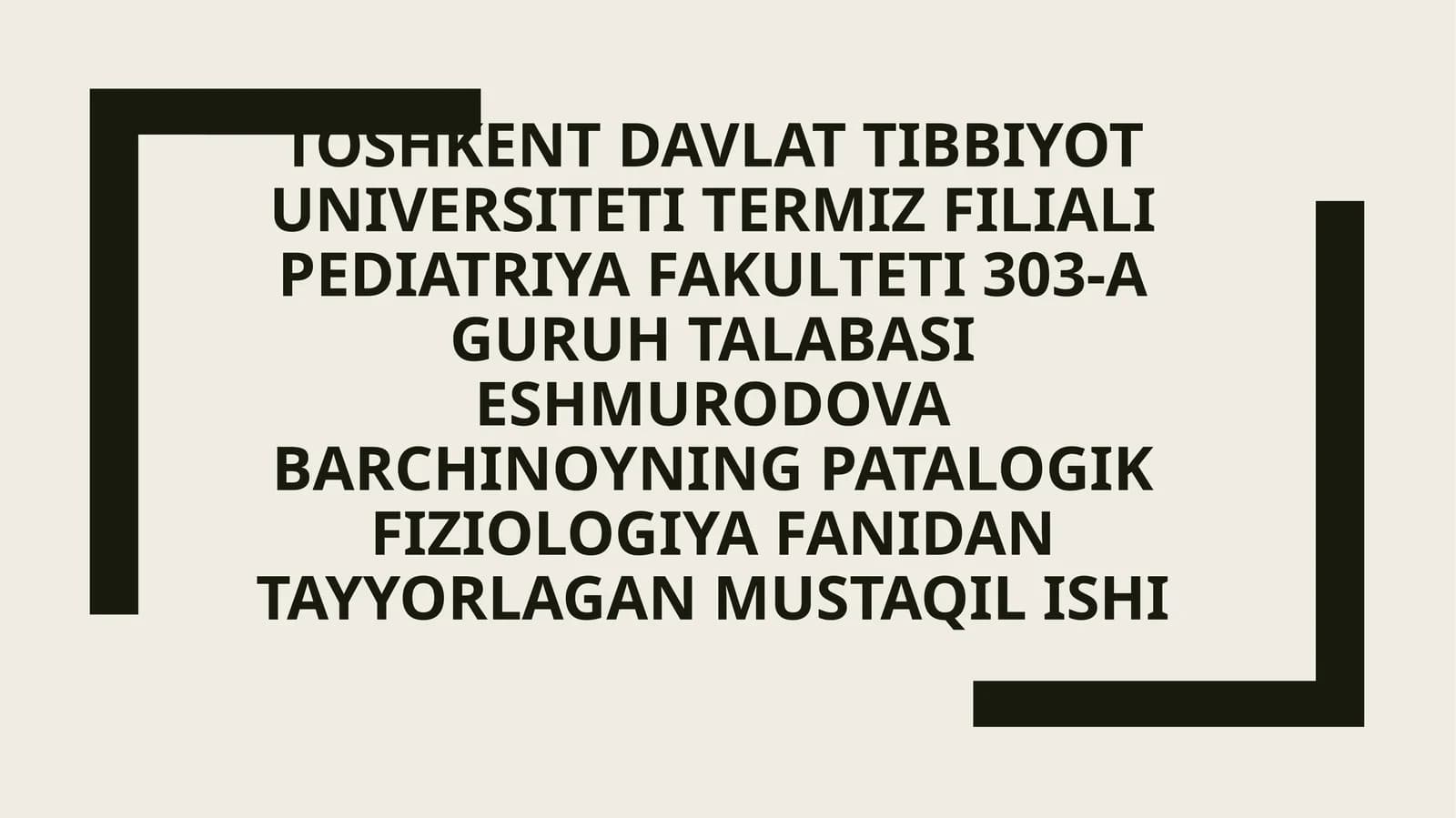Umumiy infeksion jarayon haqida tushuncha