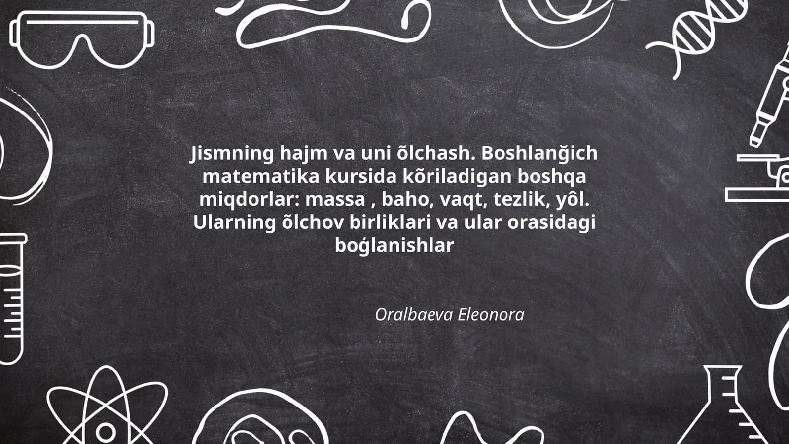 Jismning hajm va uni õlchash
