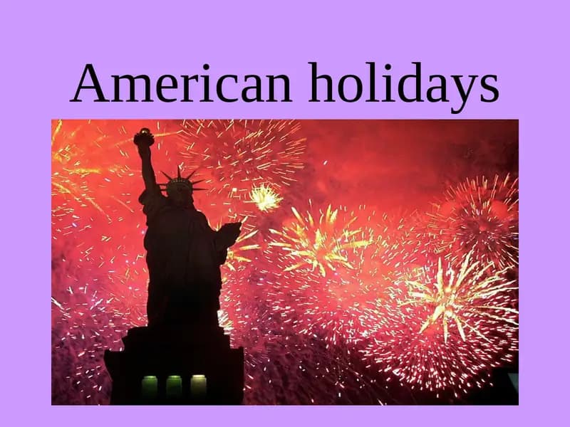 American holidays