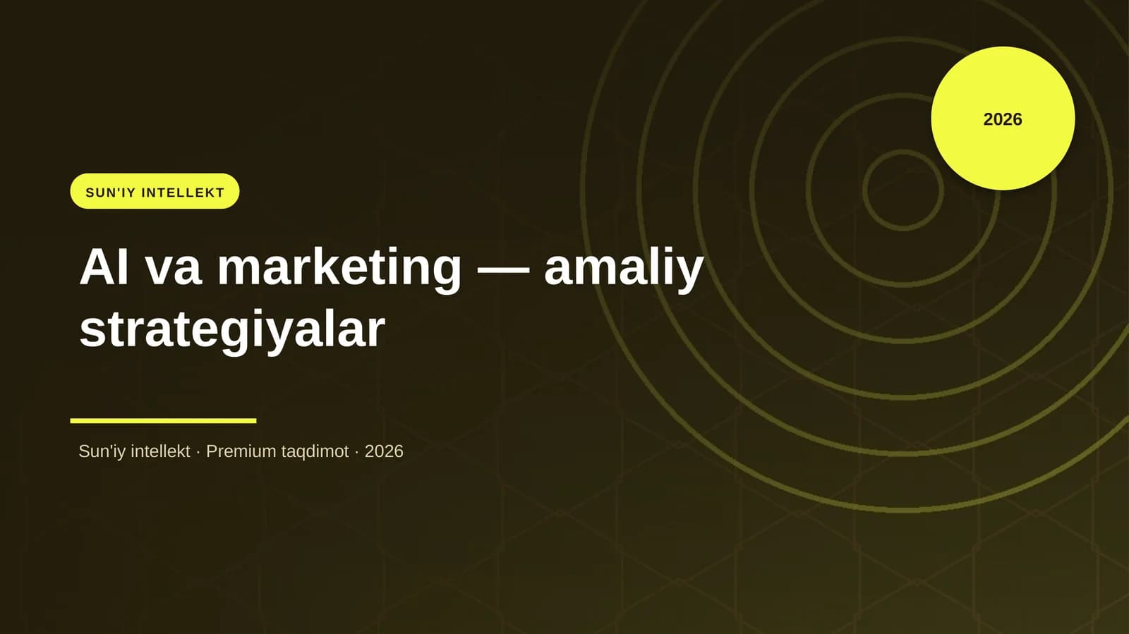 AI va marketing — amaliy strategiyalar