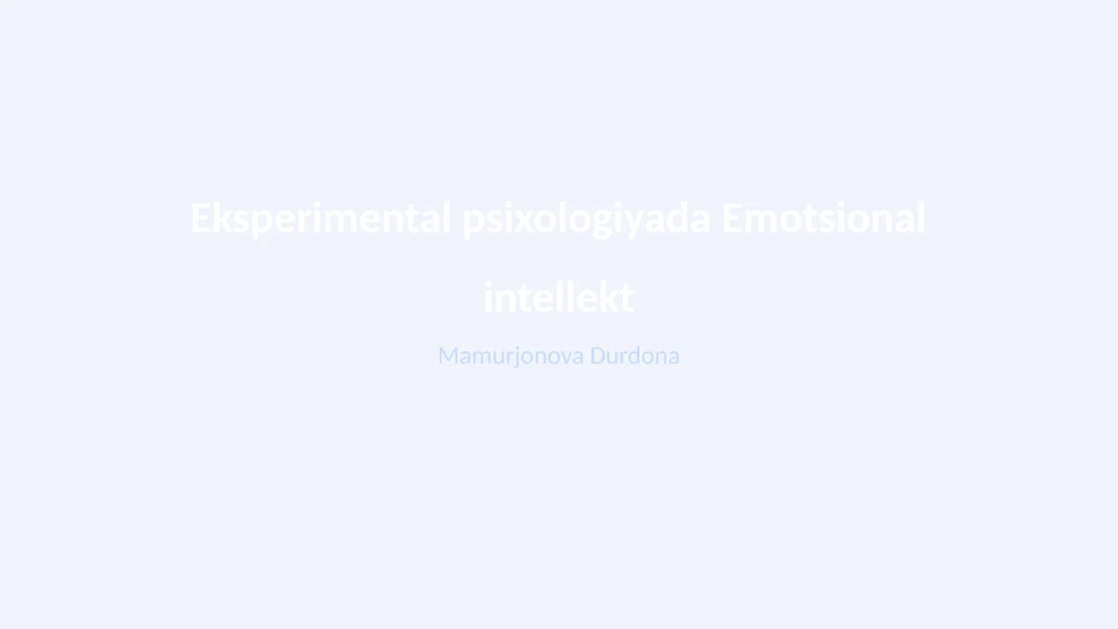 Emotsional intellekt