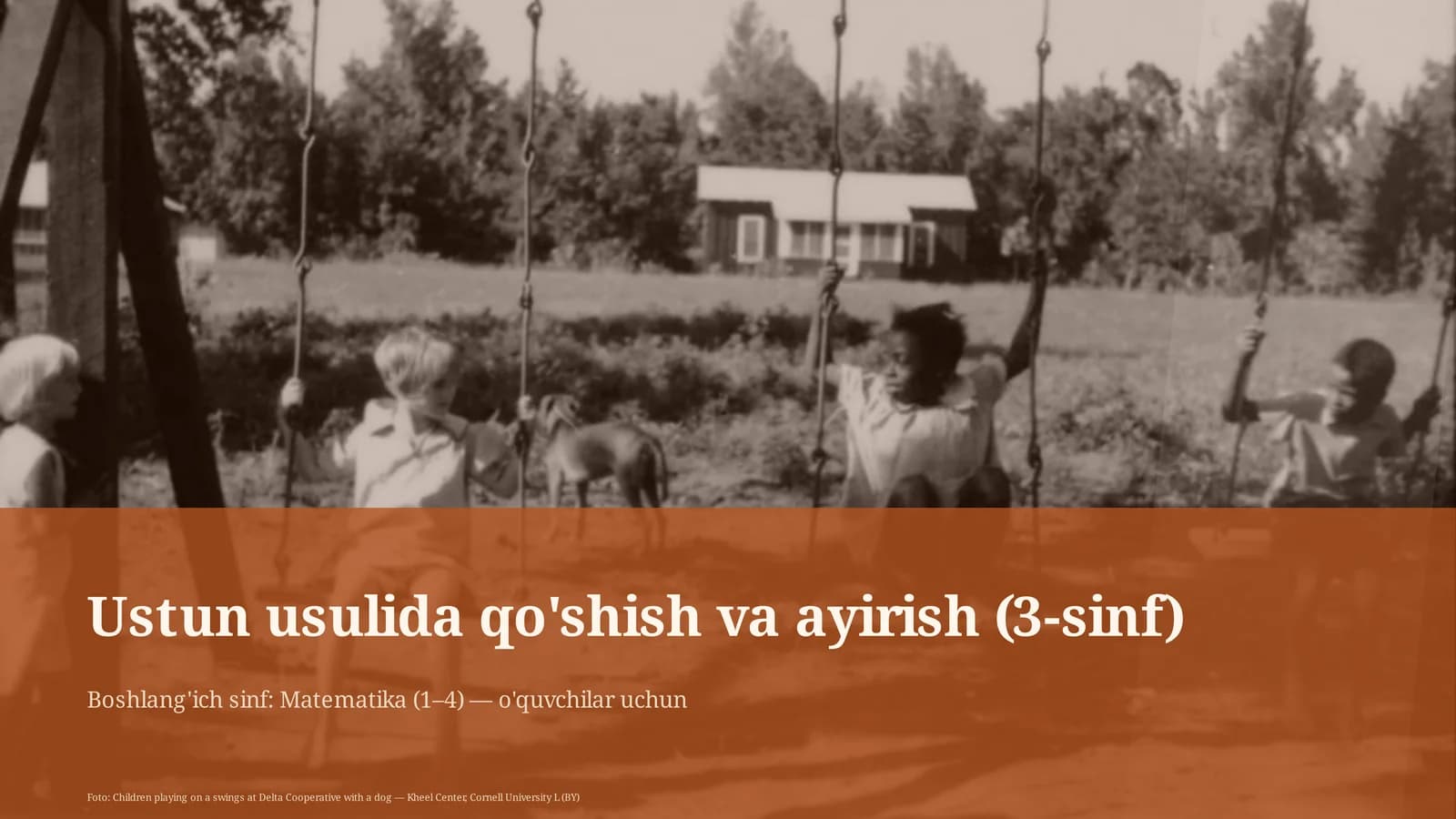 Ustun usulida qo'shish va ayirish (3-sinf)