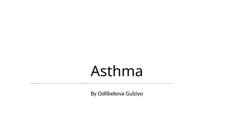Asthma