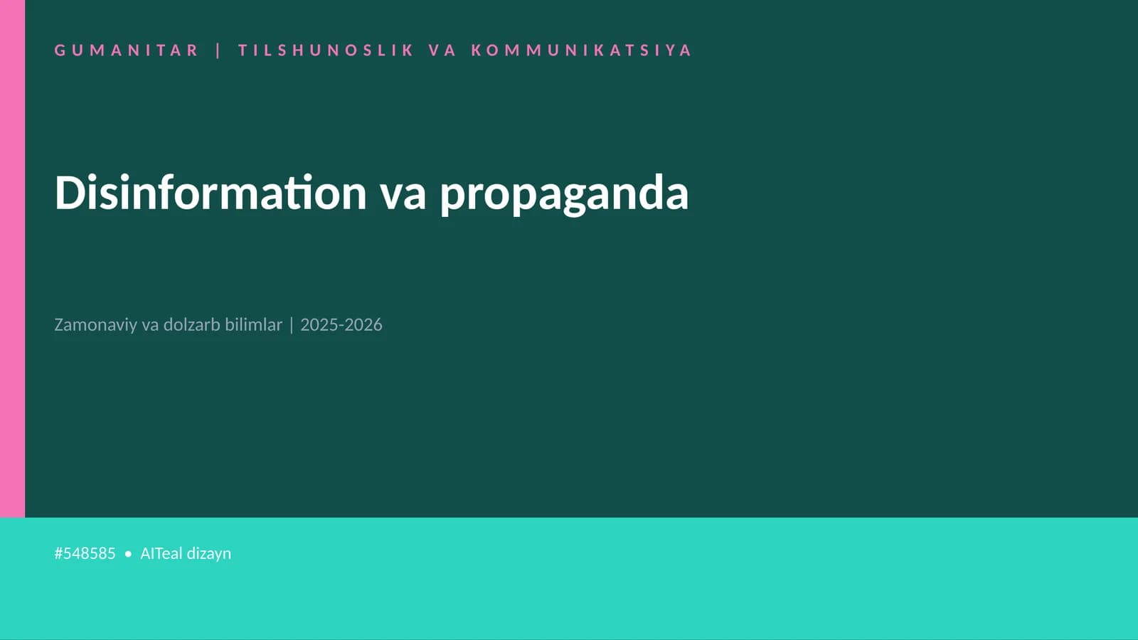 Disinformation va propaganda