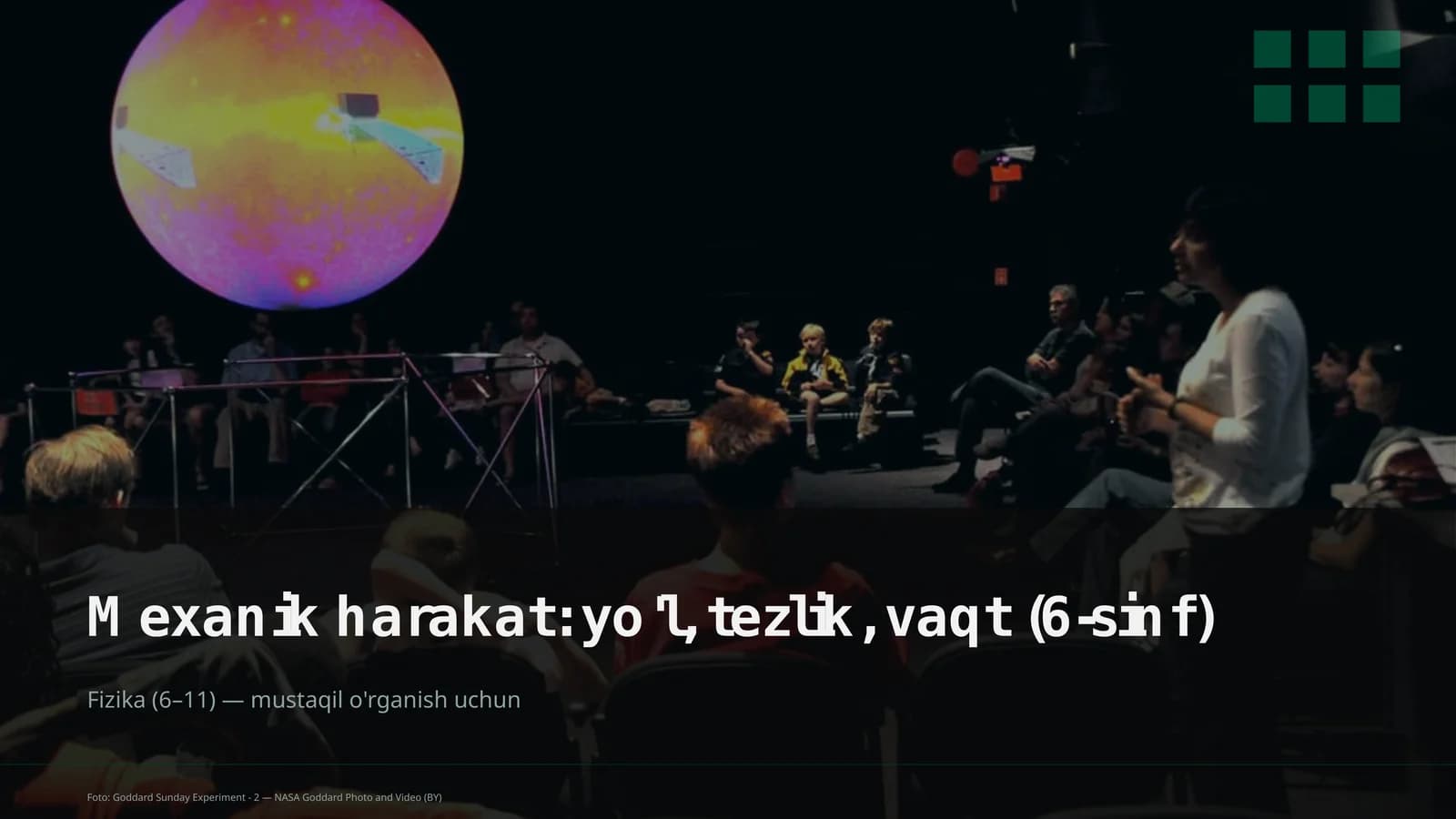 Mexanik harakat: yo'l, tezlik, vaqt (6-sinf)