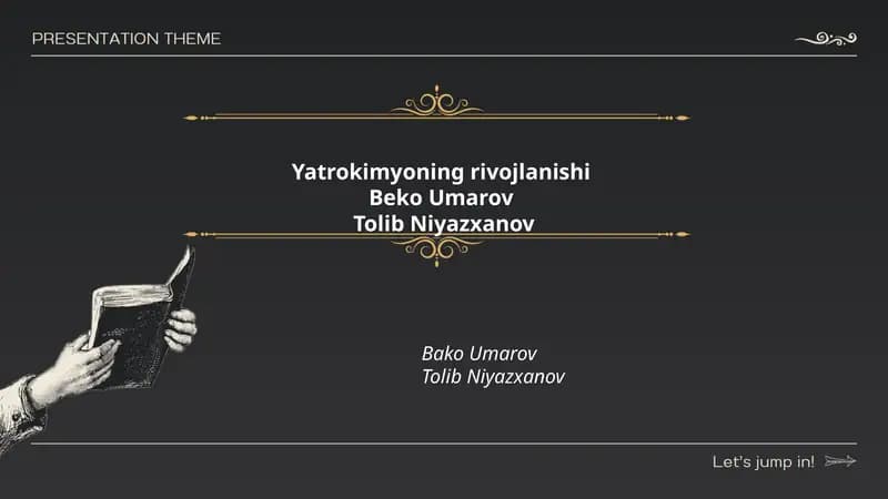 Yatrokimyoning rivojlanishi