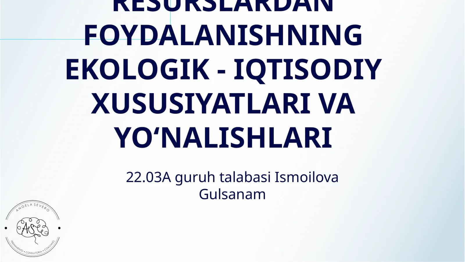 IKKILAMCHI RESURSLARDAN FOYDALANISHNING EKOLOGIK - IQTISODIY XUSUSIYATLARI VA YOʻNALISHLARI