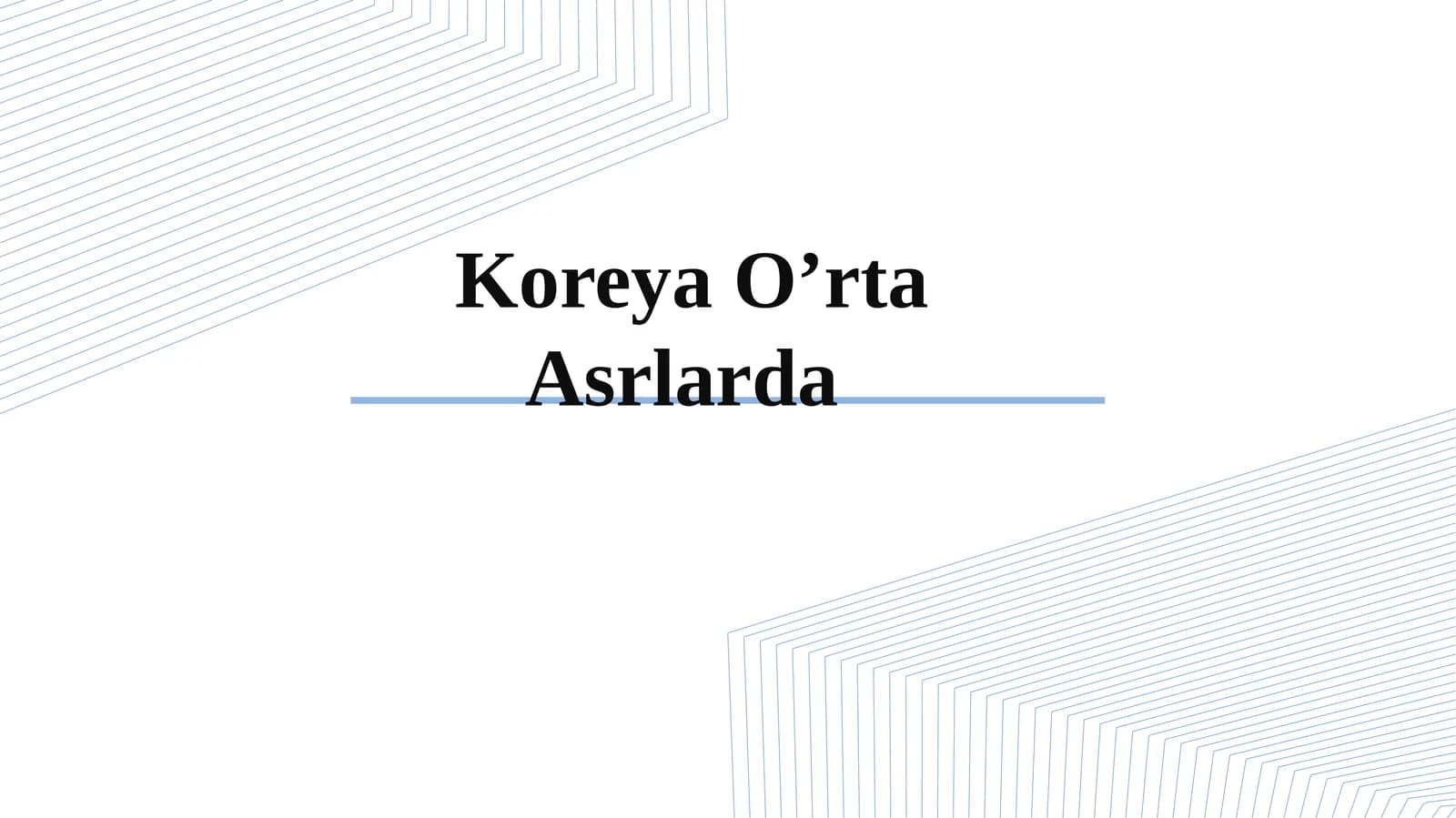 Koreya O’rta Asrlarda