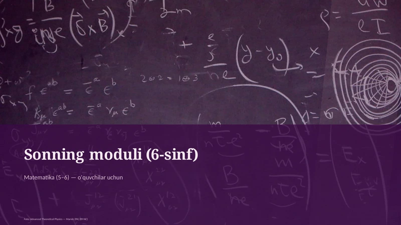 Sonning moduli (6-sinf)