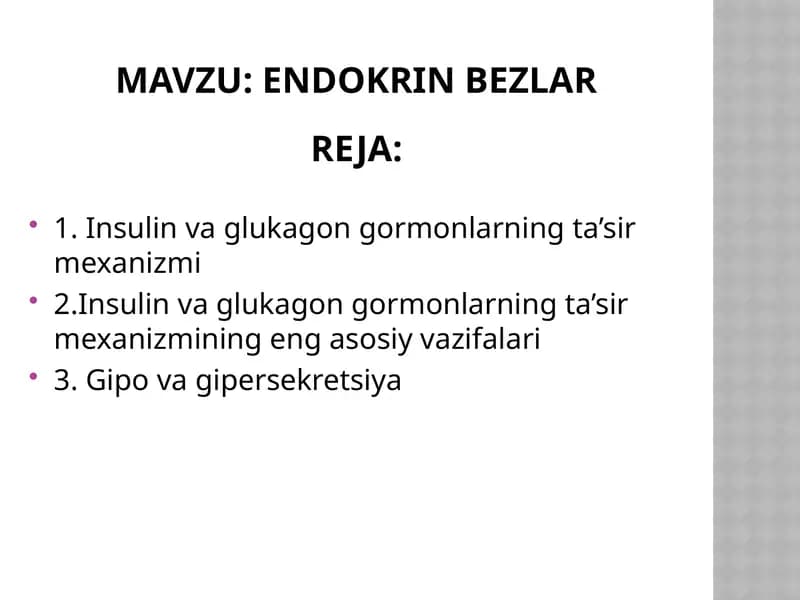endokrin bezlar