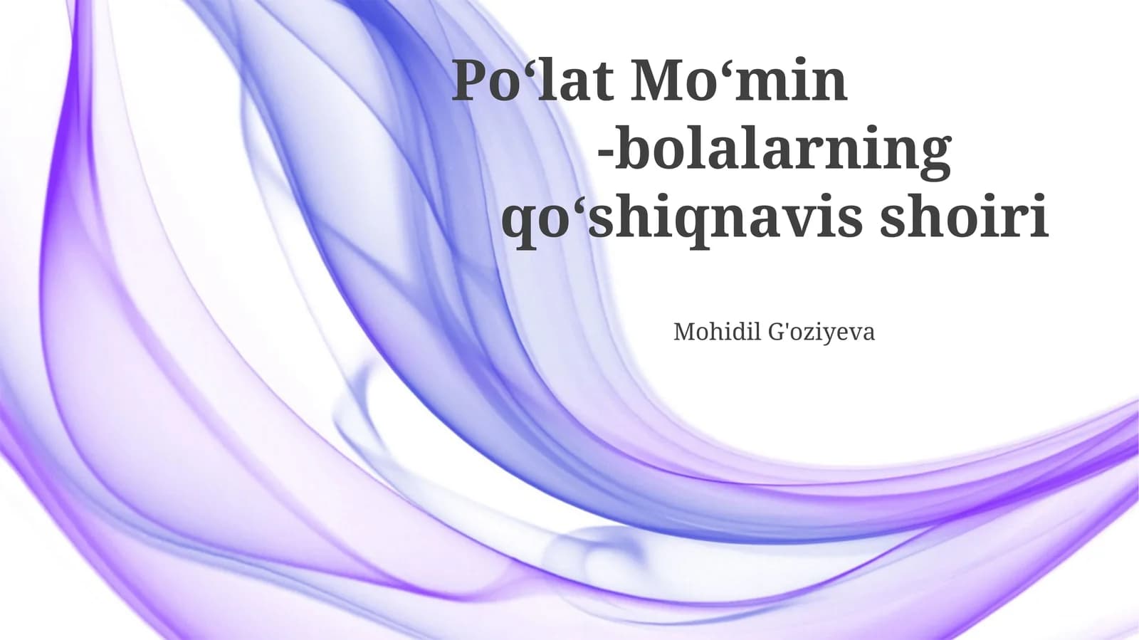 Po‘lat Mo‘min