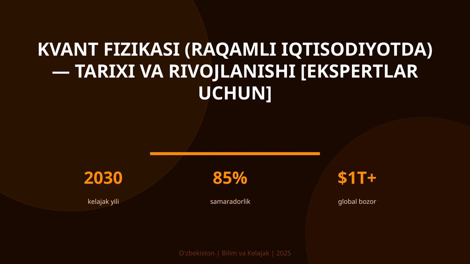 Kvant fizikasi (raqamli iqtisodiyotda) — tarixi va rivojlanishi [ekspertlar uchun]