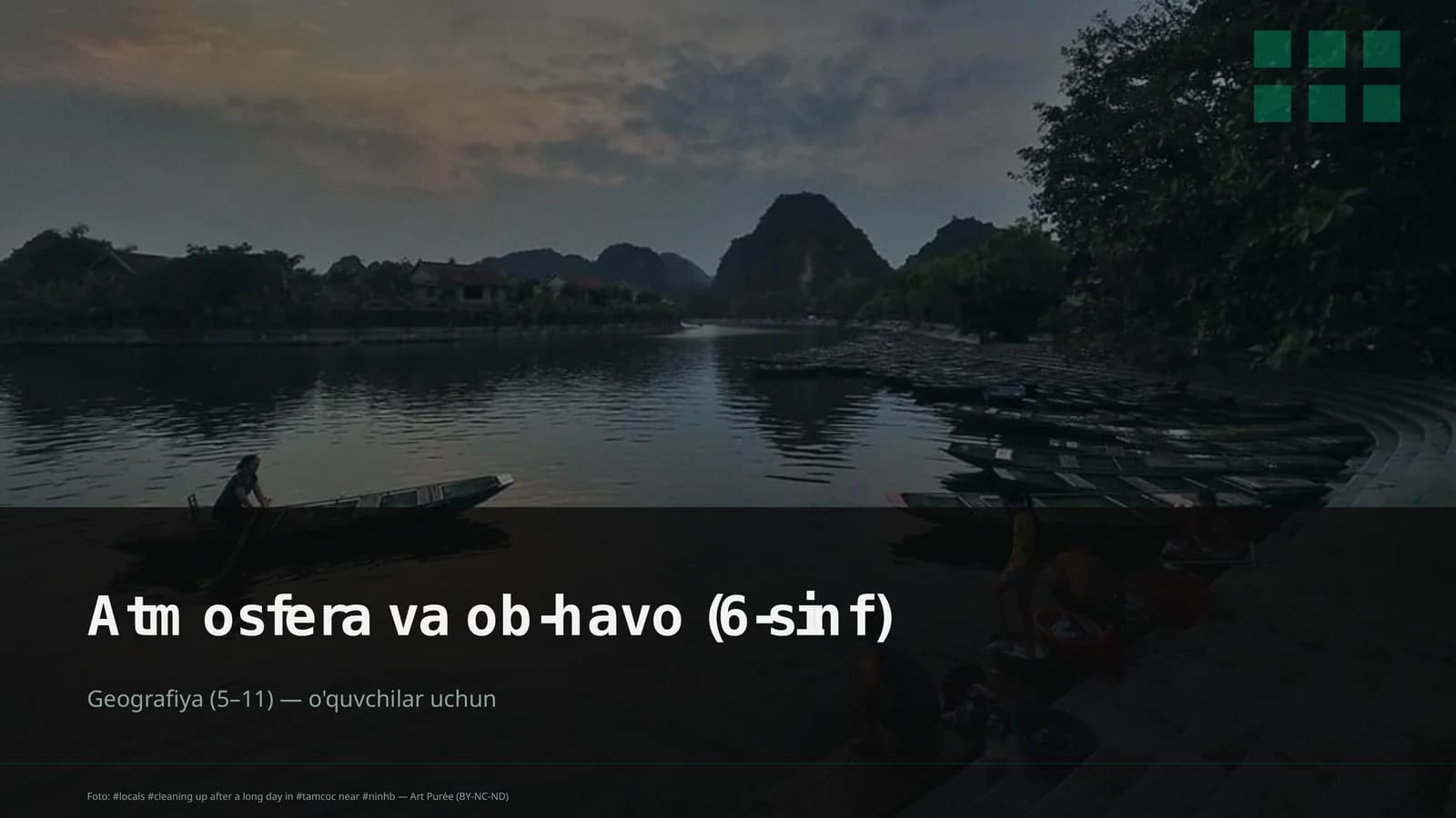 Atmosfera va ob-havo (6-sinf)