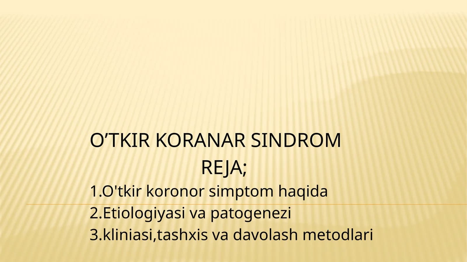 O’TKIR KORONAR SINDROM