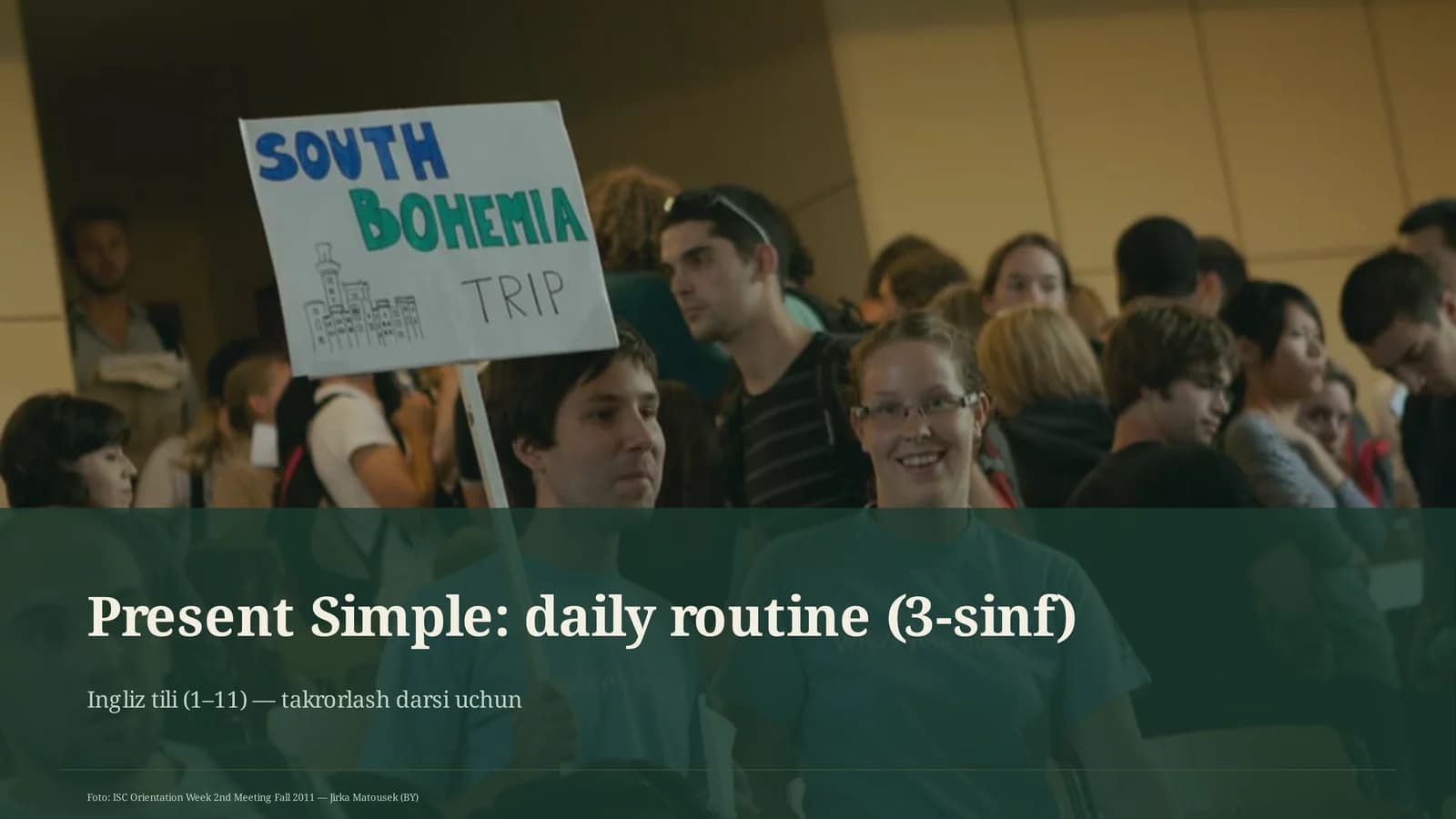 Present Simple: daily routine (3-sinf)