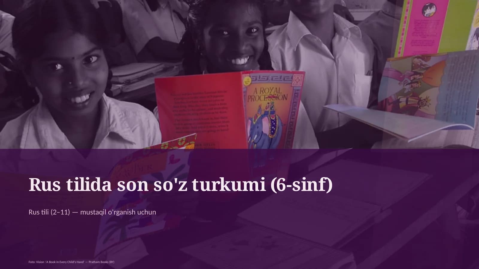 Rus tilida son so'z turkumi (6-sinf)
