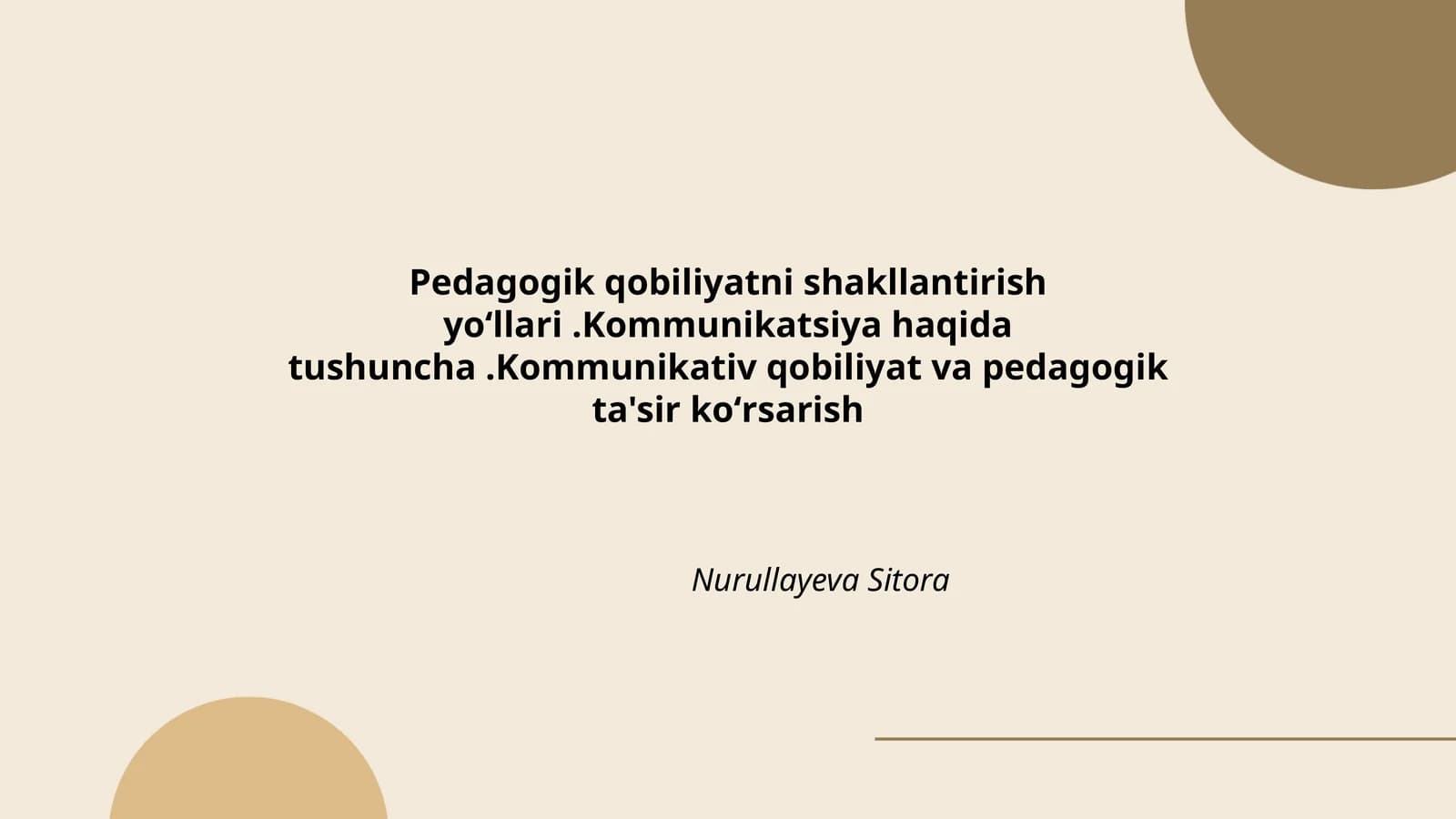 Pedagogik qobiliyatni shakllantirish yoʻllari