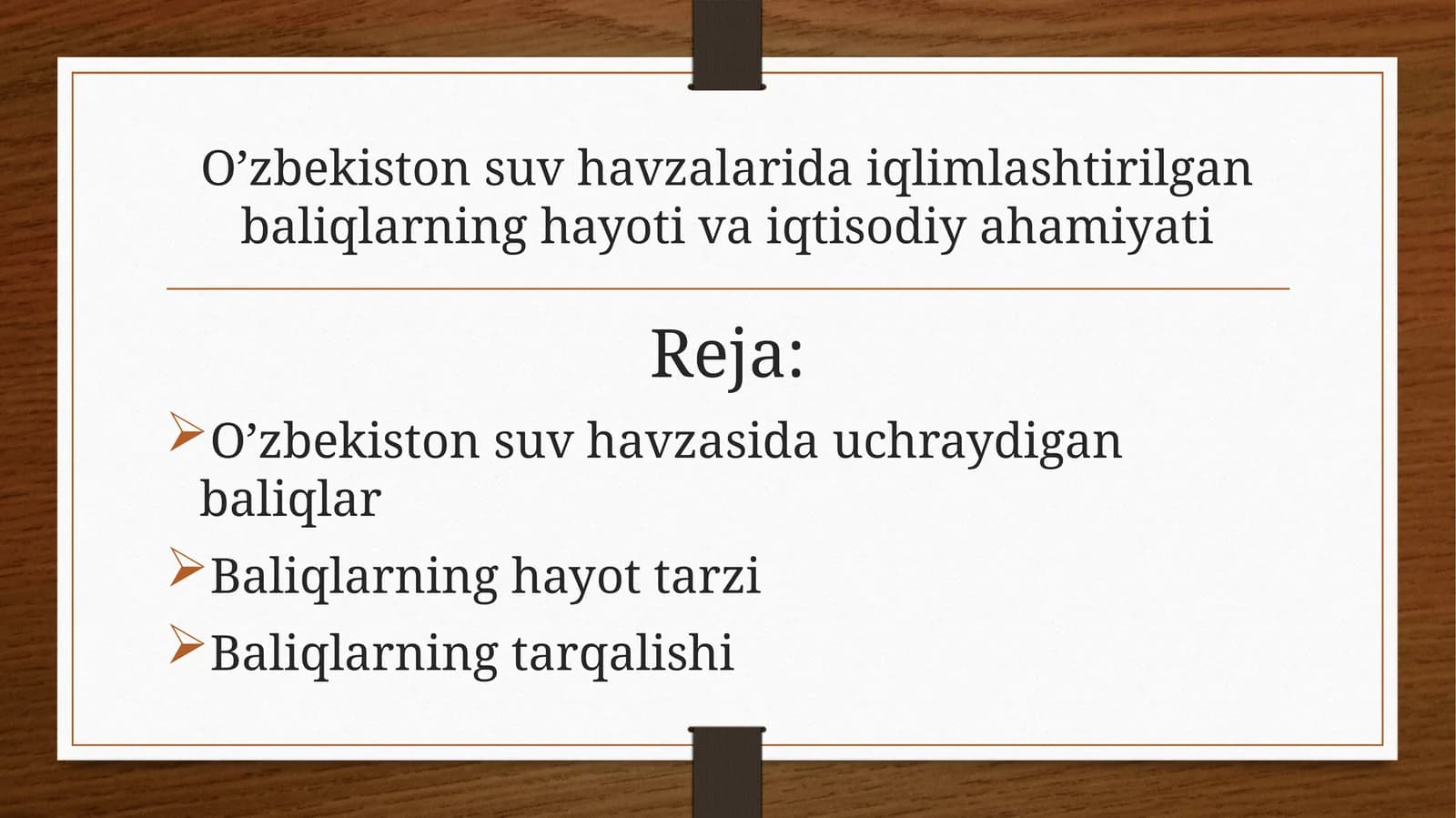 Baliqchilik