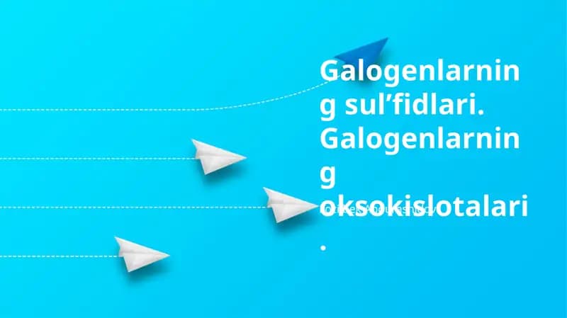 Galogenli Oksokislotalar