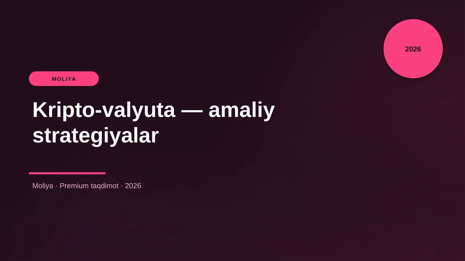 Kripto-valyuta — amaliy strategiyalar