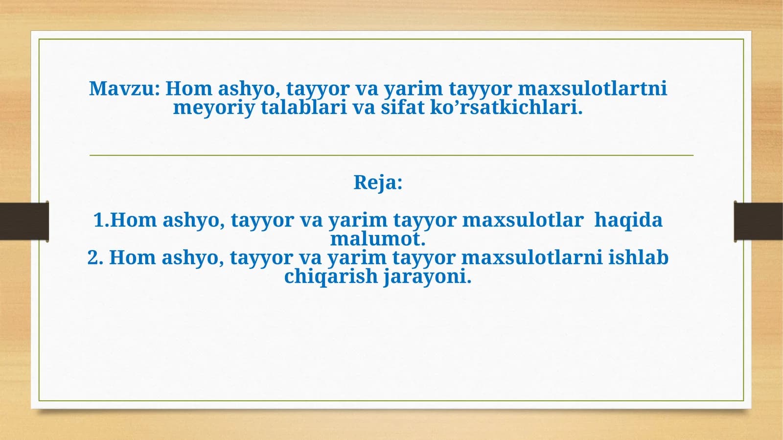 Hom ashyo maxsuylotlari