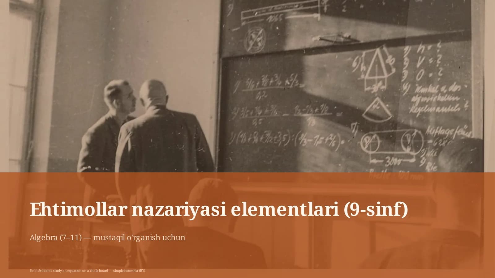 Ehtimollar nazariyasi elementlari (9-sinf)