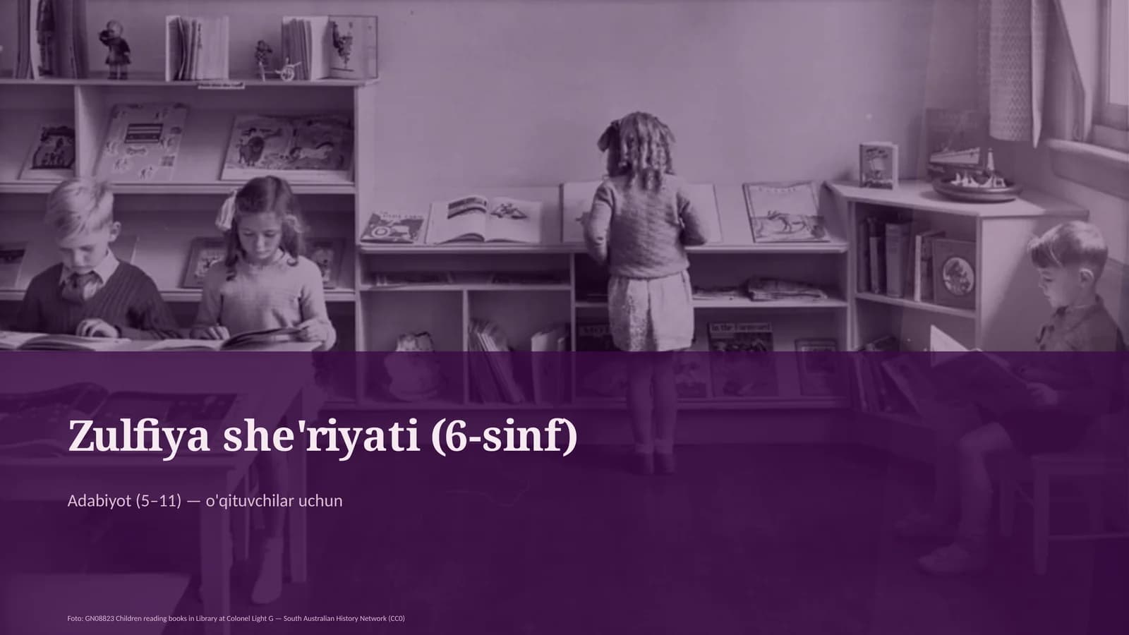 Zulfiya she'riyati (6-sinf)