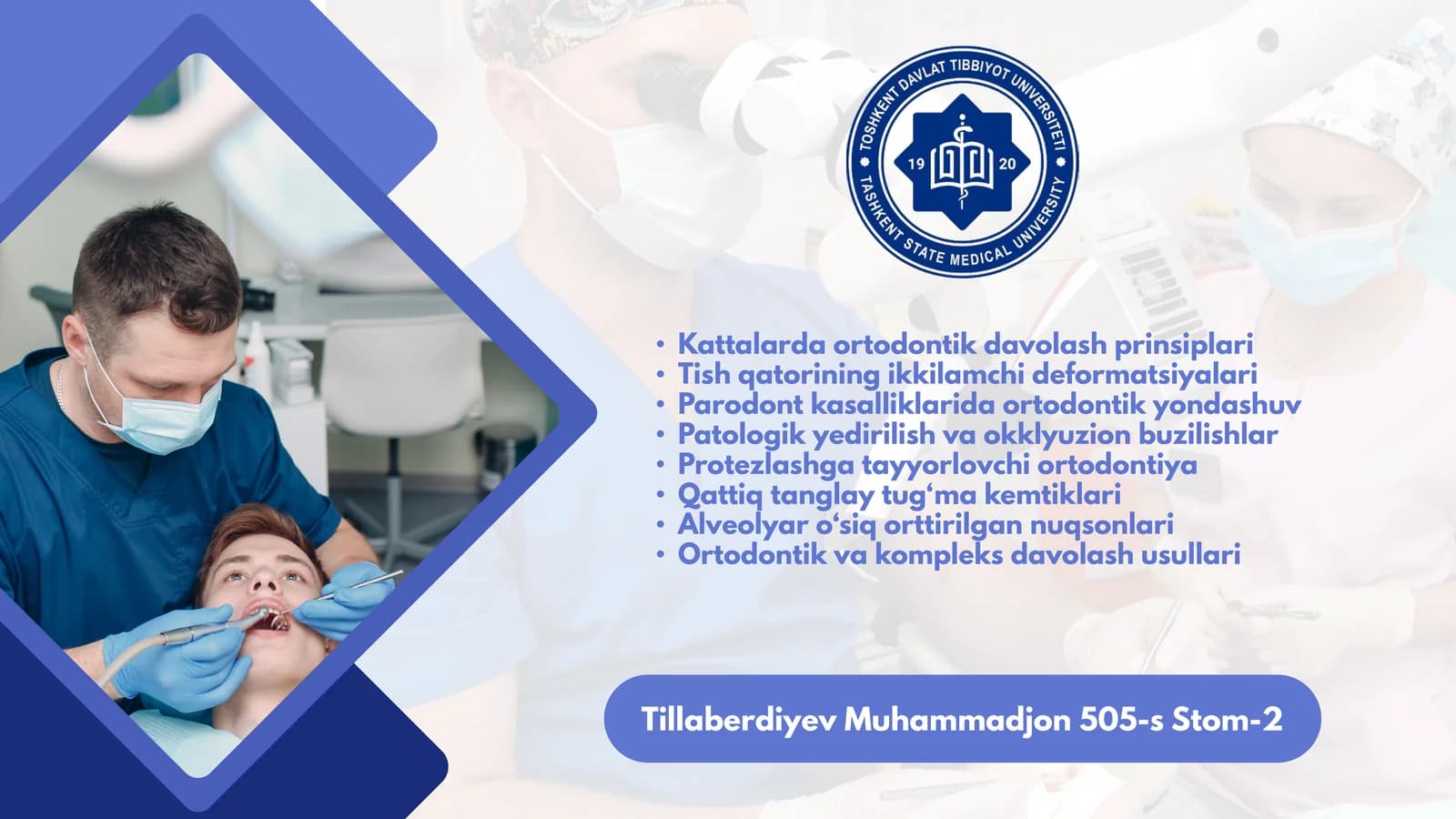 Ortodontik Stomatologiya