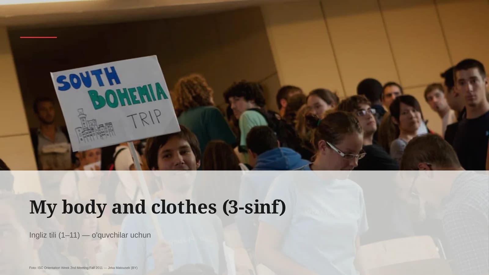 My body and clothes (3-sinf)