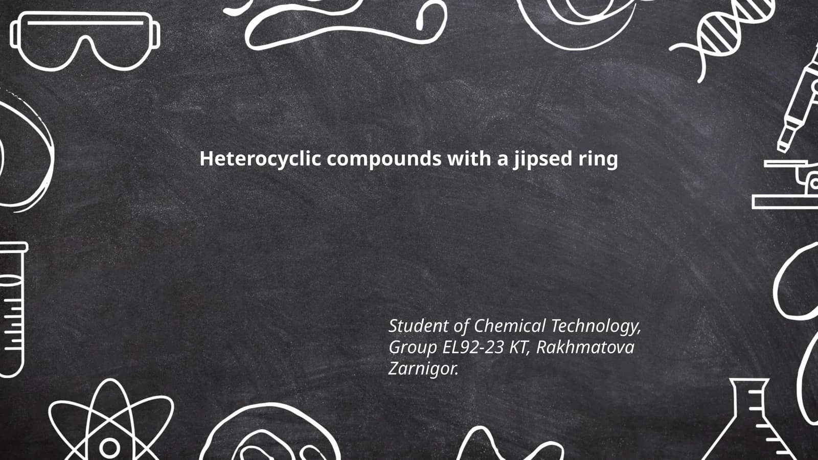 Heterocyclic compounds with a jipsed ring